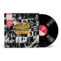 Text: "FACES / SNAKES AND LADDERS". Ein Schallplattencover in Schwarz-Weiß mit Fotocollage und einer Schallplatte., LP
