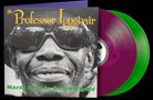 Ein Albumcover mit den Texten "Professor Longhair" und "Mardi Gras In Baton Rouge," zeigt ein Schwarz-Weiß-Porträt., 2 LPs