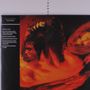 Links oben: "THE STOOGES FUN HOUSE". Daneben ein verschwommenes, rot-orange Bild mit Menschen., LP