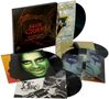 "ALICE COOPER THE STUDIO ALBUMS 1969-1983" auf Vinyl-Plattencovers mit dunklen, künstlerischen Bildern und Porträts., LP