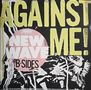 AGAINST ME! NEW WAVE B-SIDES in gelb und rosa auf schwarzem Hintergrund mit abstraktem Design., LP