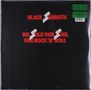 "BLACK SABBATH" und "WE SOLD OUR SOUL FOR ROCK 'N' ROLL" in Rot auf schwarzem Hintergrund mit Blitzsymbolen., 2 LPs
