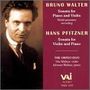 Bruno Walter (1876-1962): Sonate für Violine & Klavier A-Dur, CD
