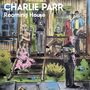 "Charlie Parr. Rooming House." Illustration von Menschen auf einer Veranda, einige sitzen, andere stehen, lockere, farbenfrohe Szene., CD