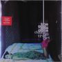Texte: "the goo goo dolls dizzy up the girl." Eine Person liegt auf einem Bett in einem gedämpften, dunklen Raum., LP