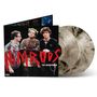 "NIMROD'S - THE SOUNDTRACK", "a GREEN DAY comedy". Drei Figuren in Freizeitkleidung. Zwei marmorierte Schallplatten., 2 LPs