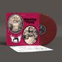 "TWISTED TEENS," zwei Porträts in Ovalen, rotes Vinyl, schwarz-weiß Fotos, rosafarbener Hintergrund, gezeichnete Hände., LP