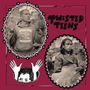 "Twisted Teens" in schwarzer Schrift auf rotem Hintergrund, zwei ovale Fotos mit dekorativen Rändern und Händen., CD