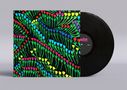 Text: "Alphabet, side A". Ein florales, buntes Cover-Design begleitet eine schwarze Vinyl-Schallplatte., LP