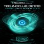 "TECHNOCLUB RETRO LIMITED VINYL EDITION VOL. 2", blaue, wirbelnde abstrakte Grafik mit Logo., LP