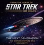 „Star Trek 60 Years. The Next Generation Highlights“. Eine Raumschiff-Illustration im Weltraum mit Sternenhintergrund., LP