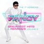 "The 7" Versions," "FANCY," "Greatest Hits & Remixes Volume 2." Jemand in weißem Anzug und Sonnenbrille posiert dynamisch., LP