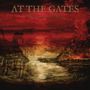 "At the Gates – The Nightmare of Being" steht vor einem düsteren, rot-goldenen Hintergrund, mit Gestalten im Vordergrund., CD