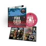Text: "PINK FLOYD AT POMPEII MMXXII", "THE GROUND-BREAKING FILM", "FEATURE FILM & CONCERT". DVD-Set mit Bildern der Band., Ultra HD Blu-ray