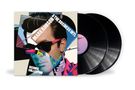 "MARK RONSON & THE BUSINESS INTL RECORD COLLECTION." Bunte, künstlerische Collage mit drei Schallplatten., 2 LPs