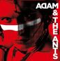 Text: "ADAM & THE ANTS". Ein rotes, kontrastreiches Porträt mit einem weißen Streifen über den Augen., CD