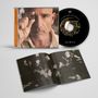 CD-Album „Una Historia Importante“ von Eros Ramazzotti, zeigt ein Porträt des Künstlers und beiliegendes Booklet., CD