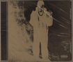 „Parental Advisory Explicit Content.“ Eine personähnliche Silhouette in einem abstrakten, kontrastreichen Stil.