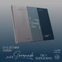 DX’S 1ST MINI ALBUM “Serenade” von DKxSEUNGKWAN, drei stilvolle Buchcover in Grau- und Blautönen., 1 CD und 1 Buch