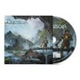 "Dyscordia: Deeper Wells of Meaning". Cover-Gemälde zeigt eine Fantasielandschaft mit regenbogenfarbenen Wasserfall und Statuen., CD