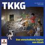 TKKG. Das verschollene Zepter von Gizeh. Ein Hund und vier Kinder fliehen vor Skorpionen in einer ägyptischen Kammer., 2 CDs