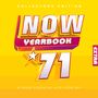 "COLLECTORS EDITION," "NOW YEARBOOK 71," "EXTRA," "61 MORE ESSENTIAL HITS FROM 1971" auf gelbem Hintergrund., 3 CDs
