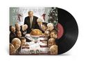 "TONY BENNETT Featuring The COUNT BASIE Big Band" steht oben, "A Swingin’ Christmas" unten. Menschen um einen Truthahn., LP