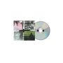 Links Text: "STRAY TRACKS". 
Illustration: Vier Abschnitte mit abstrakten Mustern. Rechts daneben eine CD., CD