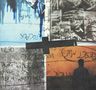 Texte: "Rest", "Lay". CD-Hülle in vier Feldern: blau, grau, schwarz, orange; darunter eine dunkle Silhouette. Rechts CD., CD