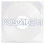 Text: "NOSTALGIA" in großen, blauen Buchstaben. Ein transparentes Vinyl in einer durchsichtigen Hülle., LP