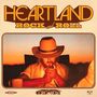 "Heartland Rock and Roll" und "Corey Kent". Ein Mann mit Hut sitzt entspannt, hält eine Tasse, warmes Licht., CD
