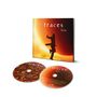 Text: "traces live". Cover mit Silhouette einer springenden Person vor Sonnenuntergang. Zwei CDs darunter., 2 CDs