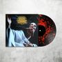 Text: "HELL IS RIGHT IN FRONT OF US". Cover mit düsterem Gemälde eines schaurigen Gesichts. Vinyl mit rotem Splatter-Muster., LP