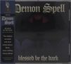 "Demon Spell" und "blessed be the dark" in gotischer Schrift. Gruselige Atmosphäre, suggestive dunkle Farben., CD