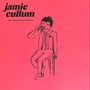 Text: "jamie cullum, The Song Society Playlist." Einfache Zeichnung einer Person auf einem Hocker, die etwas trinkt. Hintergrund rot., LP