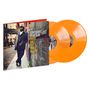 "Gregory Porter: Take Me to the Alley" auf einem Plattencover. Zwei orangefarbene Vinyl-Schallplatten.