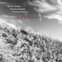 Text: "Ayumi Tanaka, Thomas Morgan, Thomas Strønen, Windflower". Schwarz-Weiß-Foto von Gras und Wolken., CD