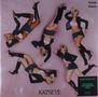 Text: "KATSEYE", "INDIE EXCLUSIVE", "EXCLUSIVE AQUAMARINE VINYL". Fünf Frauen mit blonden Kurzhaarfrisuren in schwarzem Outfit., LP