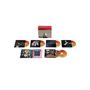"Tom Petty and the Heartbreakers" Box-Set mit rot-weißem Design, mehreren CDs und Albumhüllen in verschiedenen Stilen., 4 CDs, 1 Blu-ray Audio und 1 DVD