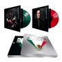 Text: "LIVE IN MEXICO CITY". Cover mit grüner und roter Schallplatte, stilisiertes Adler-Design., 4 LPs