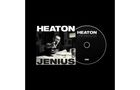 Texte: "HEATON", "JENIUS", "EMI". Albumcover mit Person an einem Tisch und einer CD daneben., CD