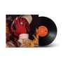 Die Schallplatte zeigt "POST MALONE", "AUGUST 26TH". Auf dem Cover ist ein Mann mit roter Hand und Flammen abgebildet., LP