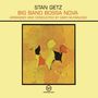 „Stan Getz, Big Band Bossa Nova, Arranged and Conducted by Gary McFarland.“ Abstrakte gelbe und orange Formen., LP