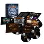„Def Leppard“, „Diamond Star Halos“, „The Rarities“. Schallplattenkollektion mit Leopardenmuster und Bandfoto.