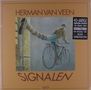 "HERMAN VAN VEEN", "40-JARIGE JUBILEUM UITGAVE", "180 GRAMS VINYL", "SIGNALEN". Illustration: Radfahrer horizontal., LP
