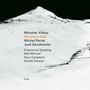 "Miroslav Vitous, Mountain Call, Michel Portal, Jack DeJohnette. Schwarz-weiße Bergszene mit Text.", CD