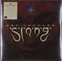 Text oben: "DEF LEPPARD". Darunter "SLANG". Ein blaues Sternsymbol sitzt zentral auf einem dunklen Hintergrund., 2 LPs