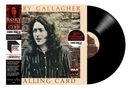 "50th Anniversary Remaster", "Rory Gallagher - Calling Card". Foto eines Mannes mit langen Haaren vor einer Backsteinmauer.