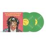 „ROLLING STONES FOREIGN TONGUES“: Zwei grüne Schallplatten, Cover mit Porträt eines Mannes illustriert.
