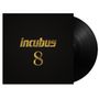 Cover mit goldener Schrift: "incubus" und darunter "8". Schwarze Vinyl-Schallplatte ragt heraus., LP